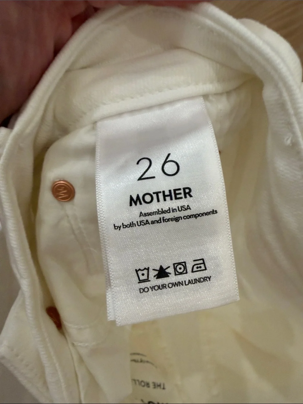 MOTHER The Roller Fray Wide-Leg Jeans in Fairest of them all wash